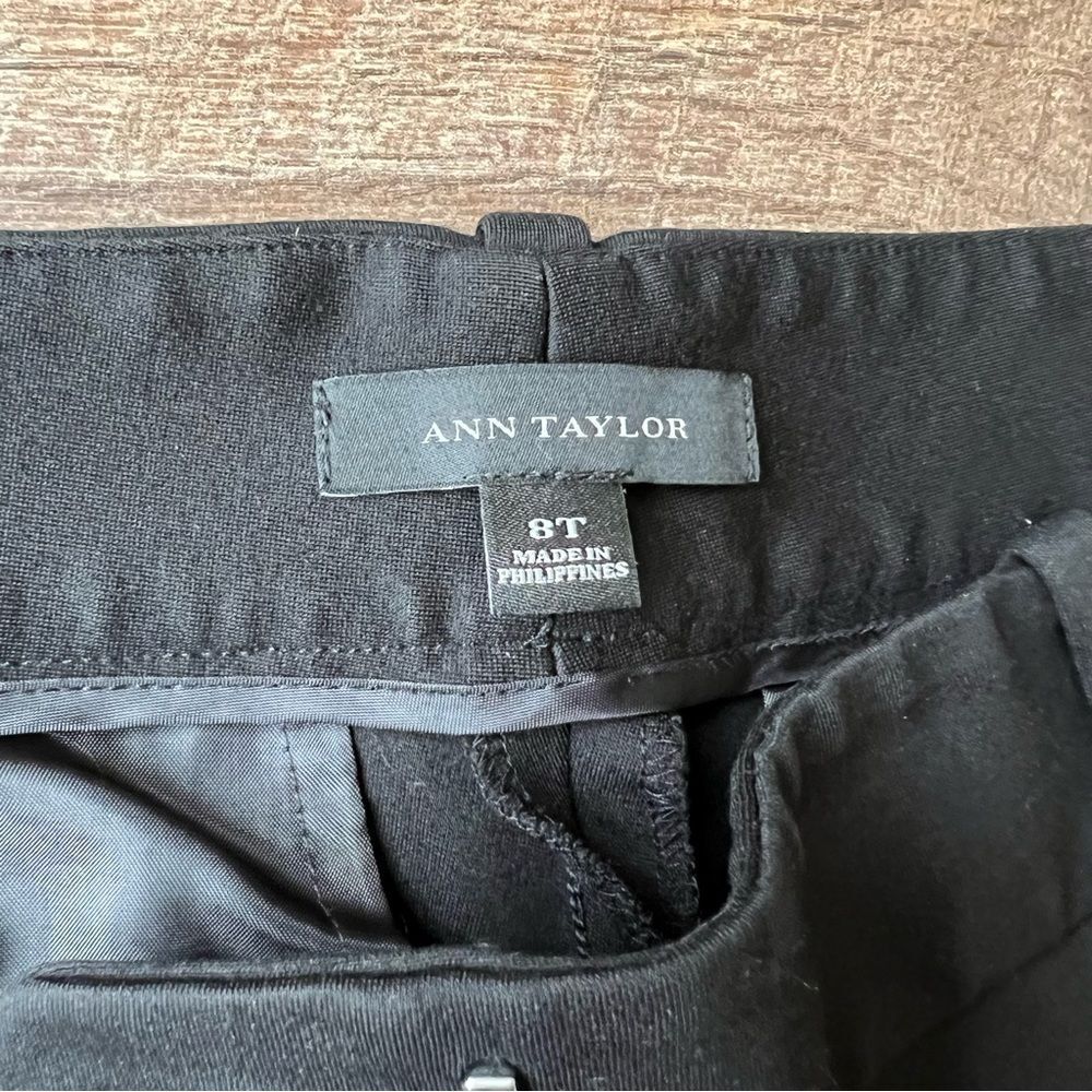 Ann Taylor Black Women’z Dress pants Sz 8T EUC - Picture 5 of 10